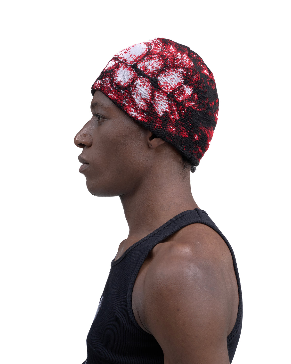 DENTES knit beanie RED