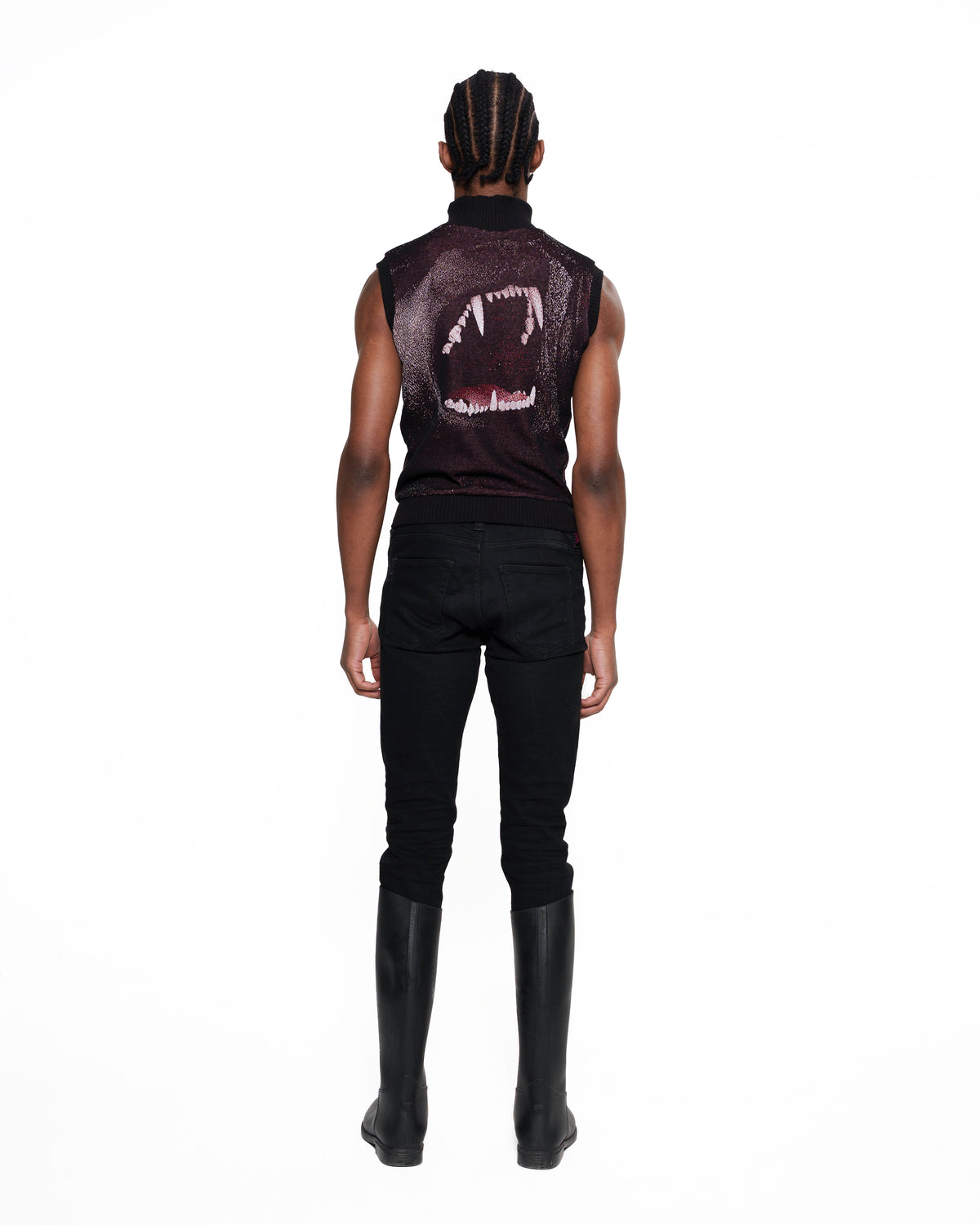 CANINE fine knit vest