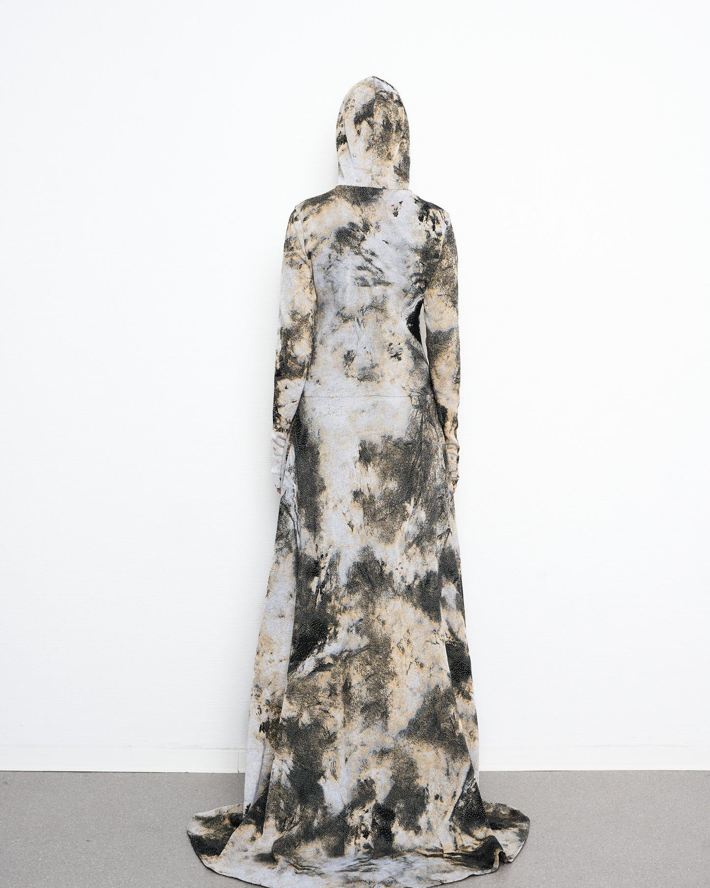 DIRT fine knit high low dress