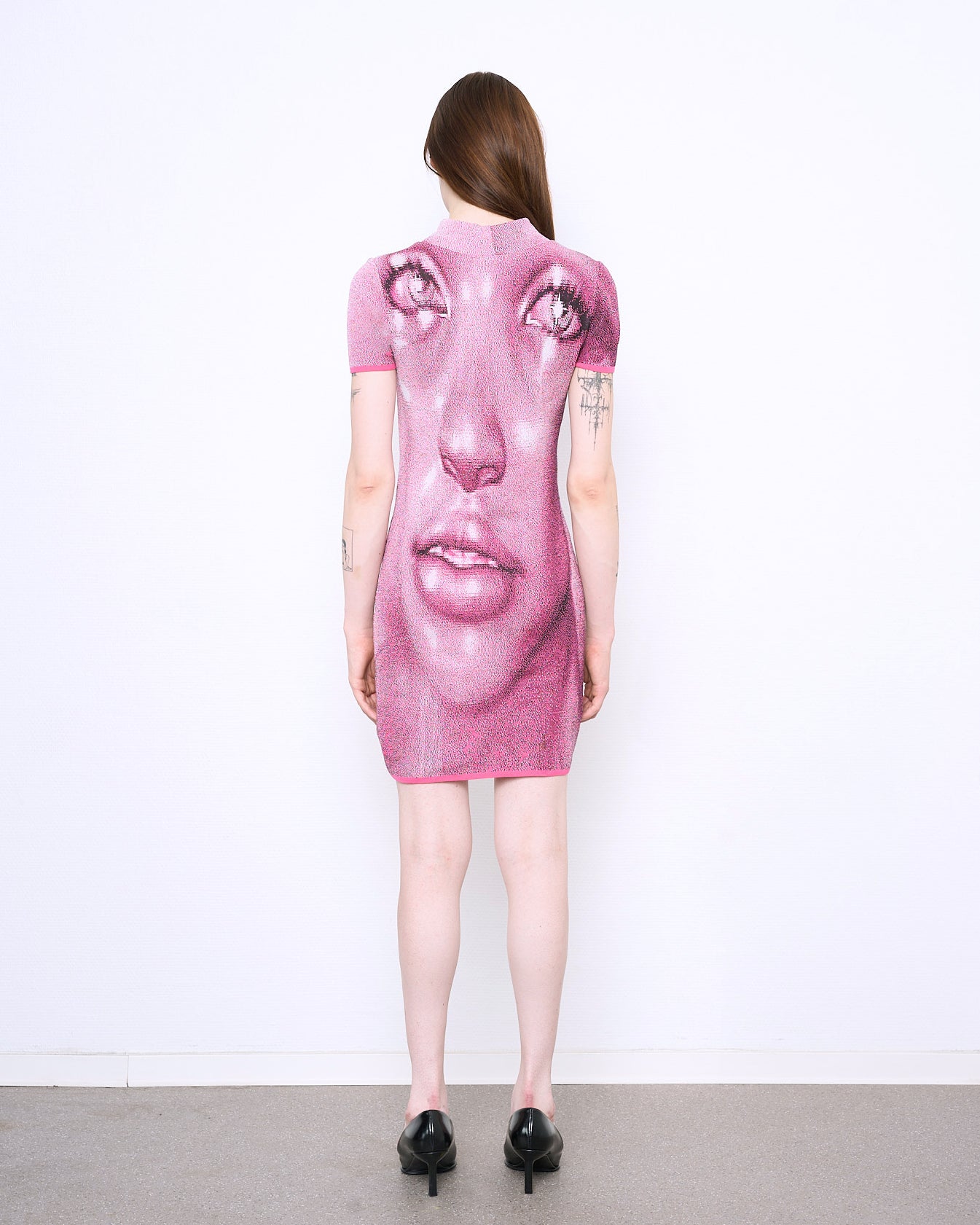 FLARE fine knit mini dress