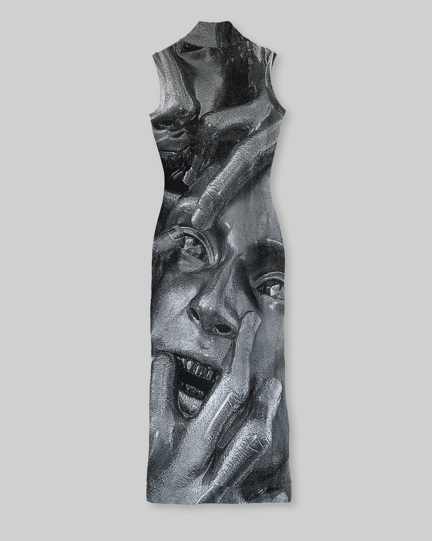 digital lobotomy fine knit dress