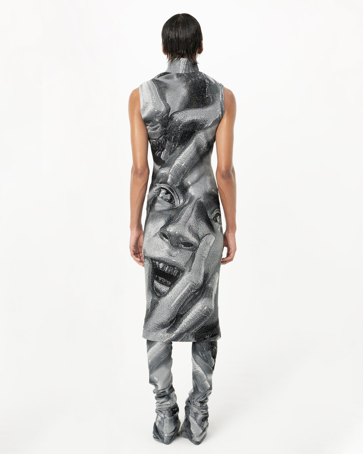 digital lobotomy fine knit dress