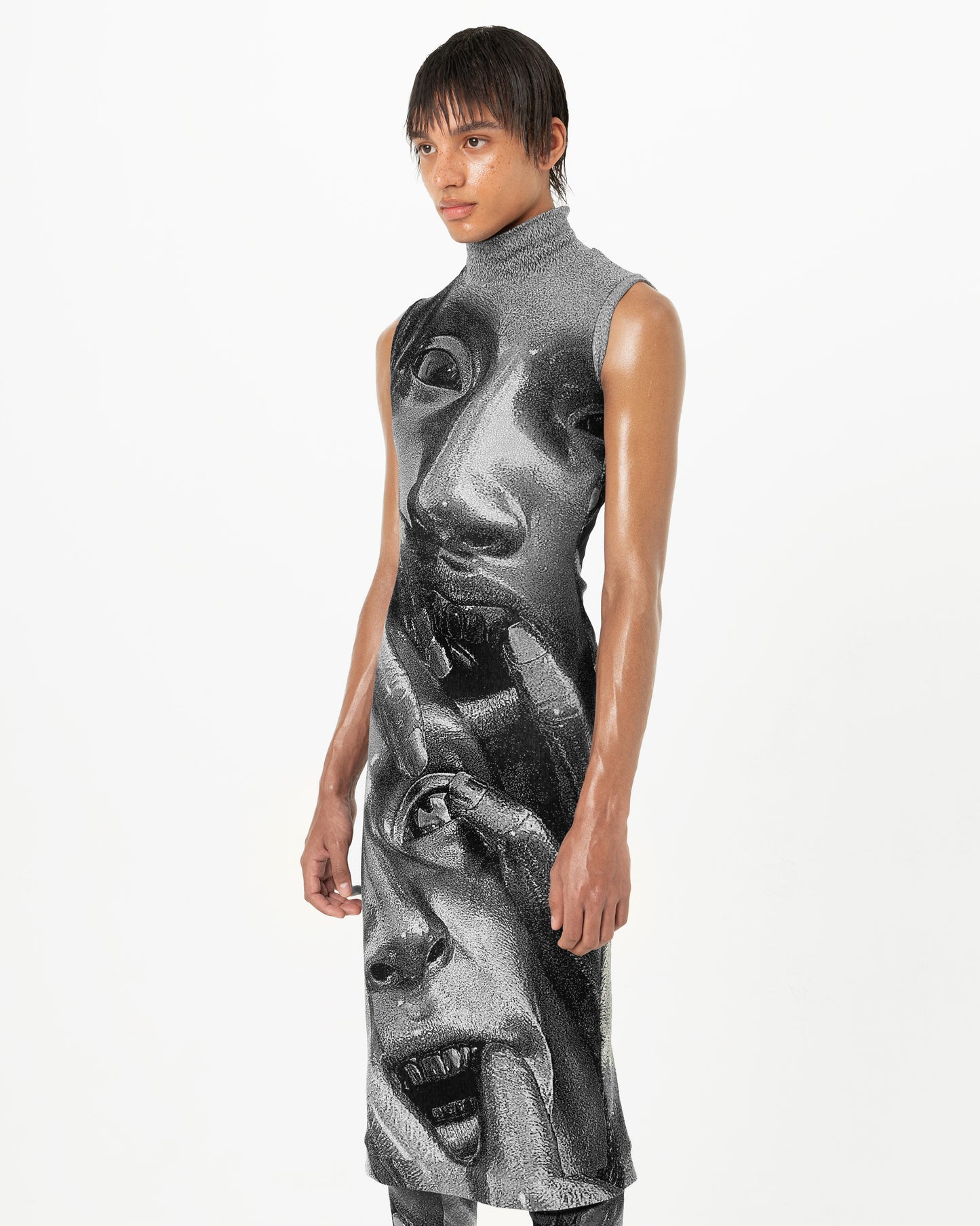 digital lobotomy fine knit dress