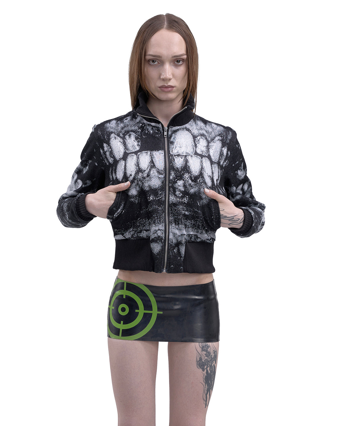 DENTES fine knit bomber