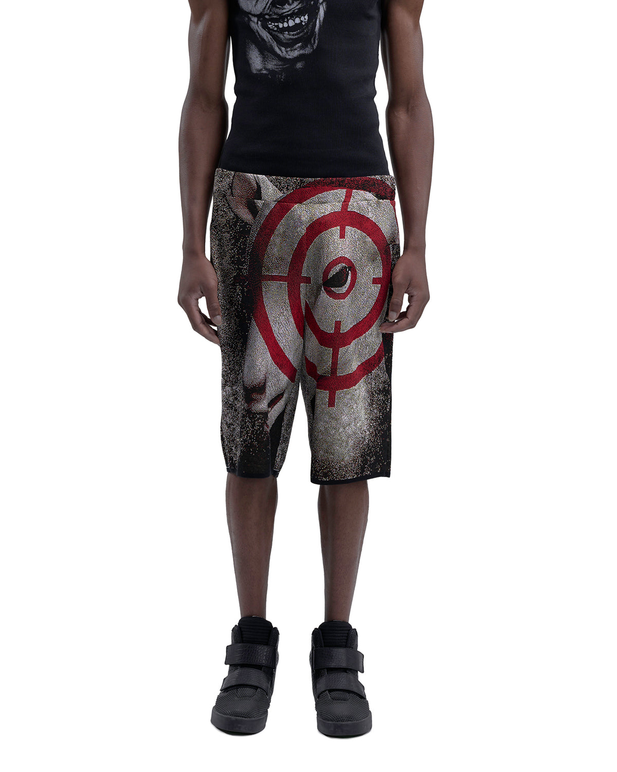 CROSSHAIR fine knit shorts