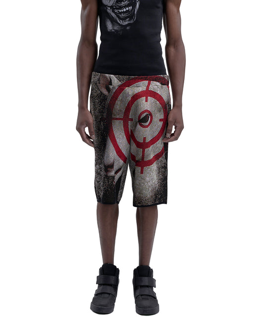 CROSSHAIR fine knit shorts