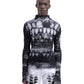 DENTES fine knit distressed turtleneck