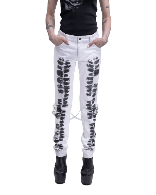 DENTES bondage denim WHITE