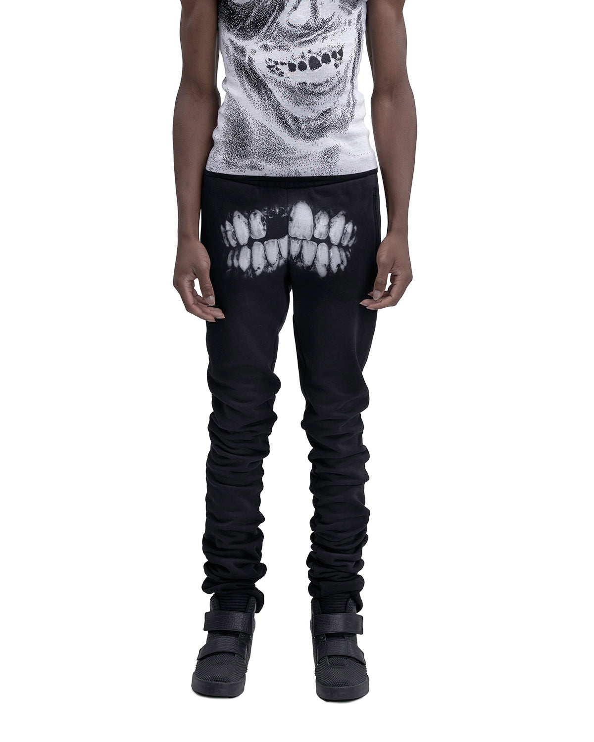 DENTES stacked joggers