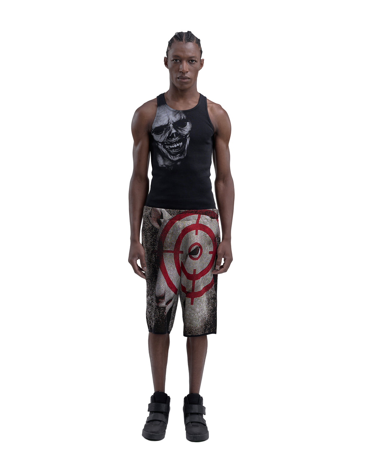 CROSSHAIR fine knit shorts
