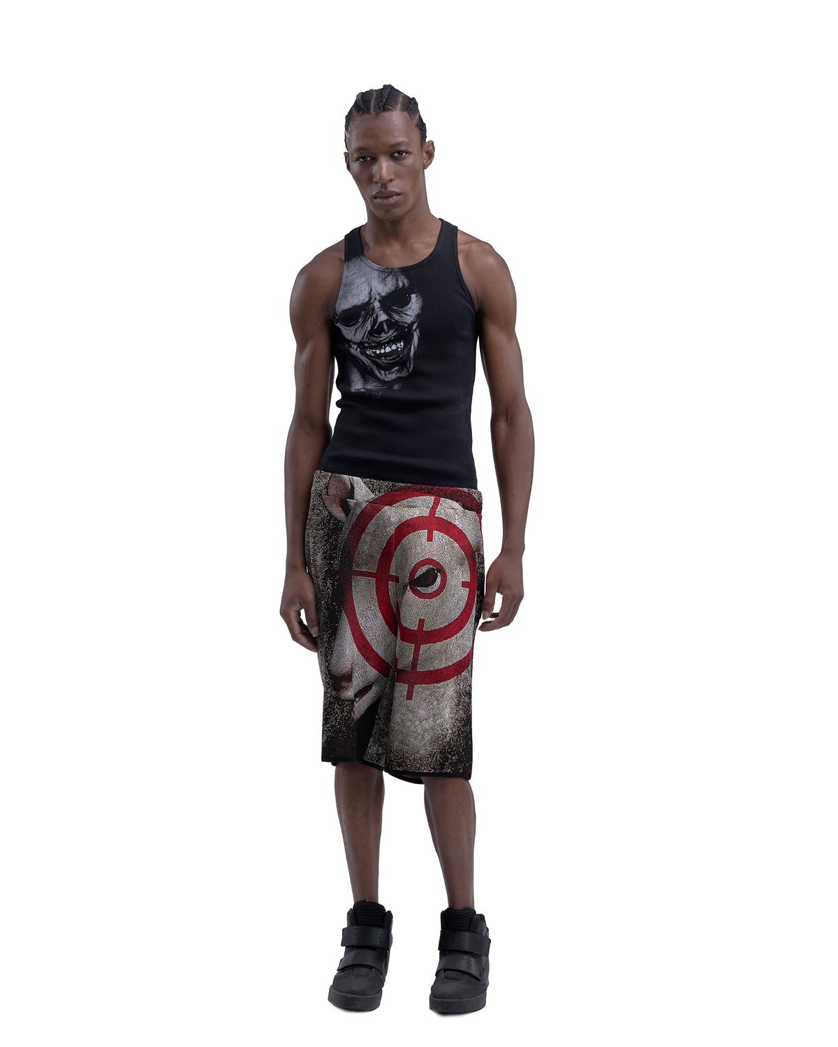 CROSSHAIR fine knit shorts