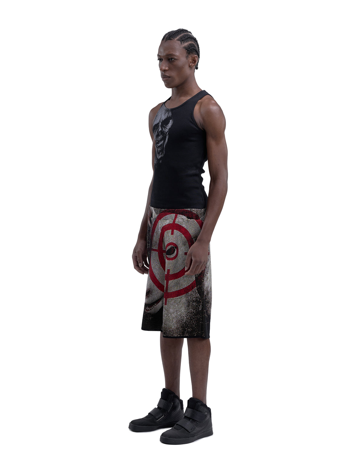 CROSSHAIR fine knit shorts