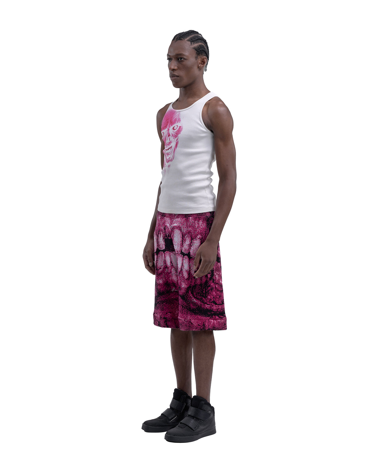 DENTES heavy knit shorts PINK
