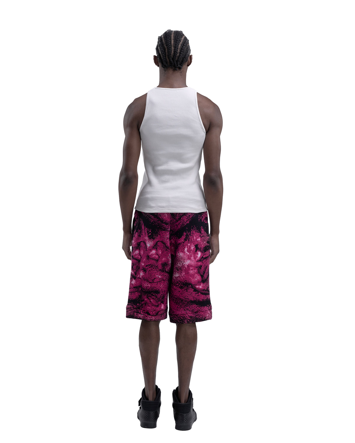 DENTES heavy knit shorts PINK