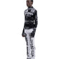DENTES fine knit distressed turtleneck