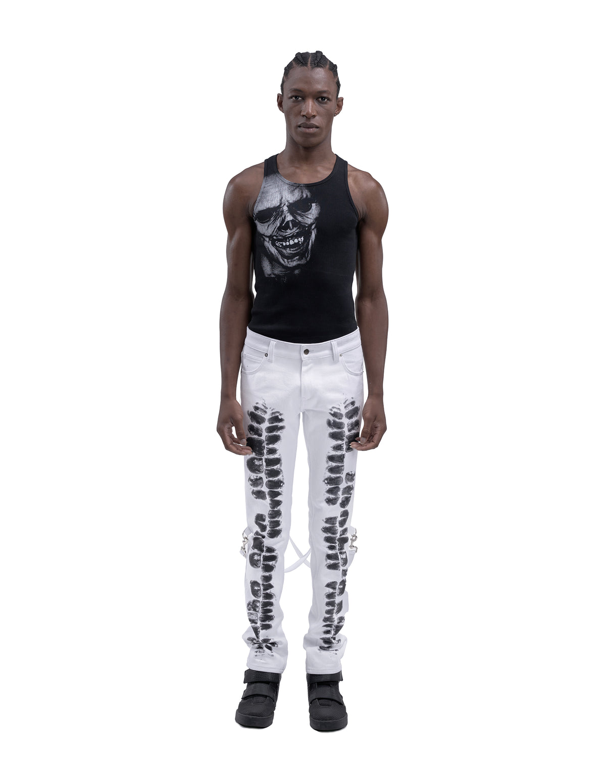 DENTES bondage denim WHITE