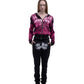 DENTES heavy knit hoodie PINK