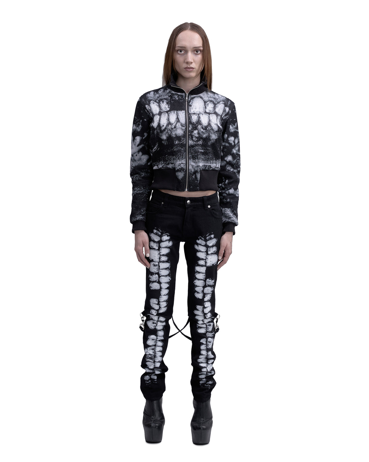 DENTES bondage denim BLACK