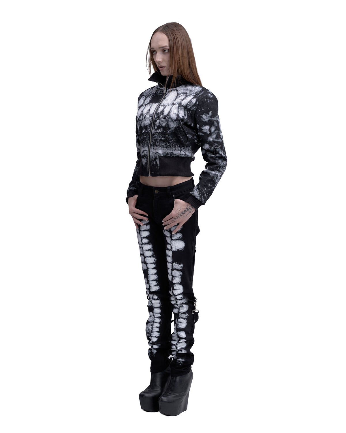 DENTES bondage denim BLACK