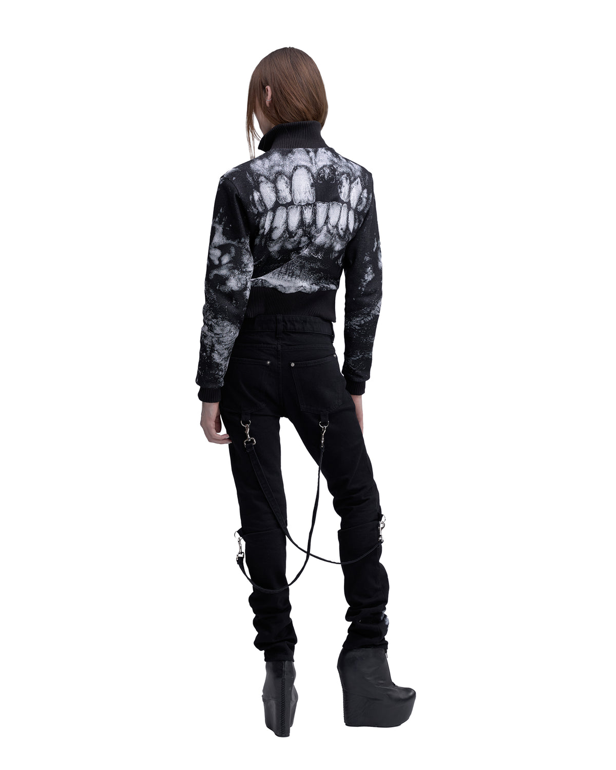 DENTES bondage denim BLACK