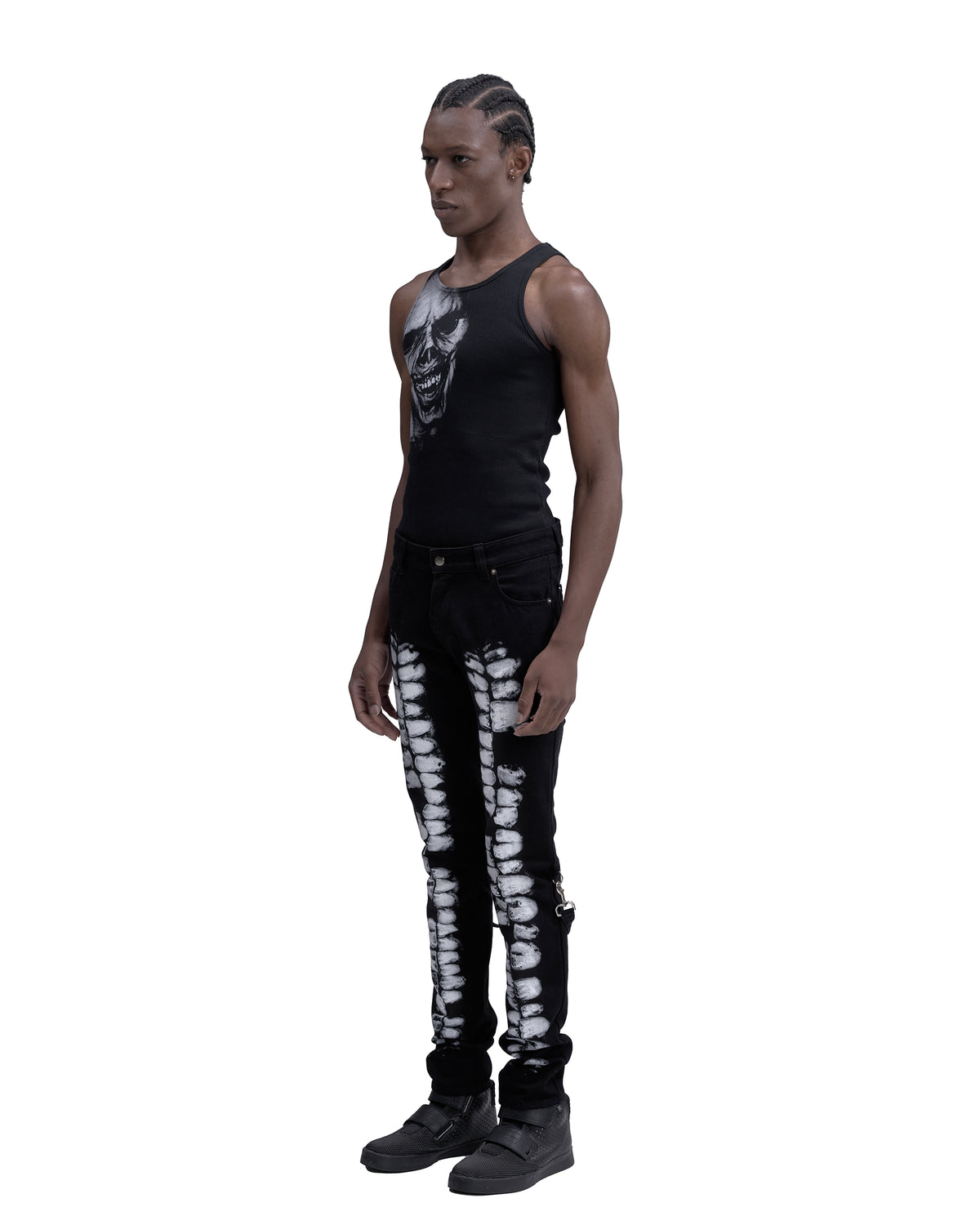 DENTES bondage denim BLACK