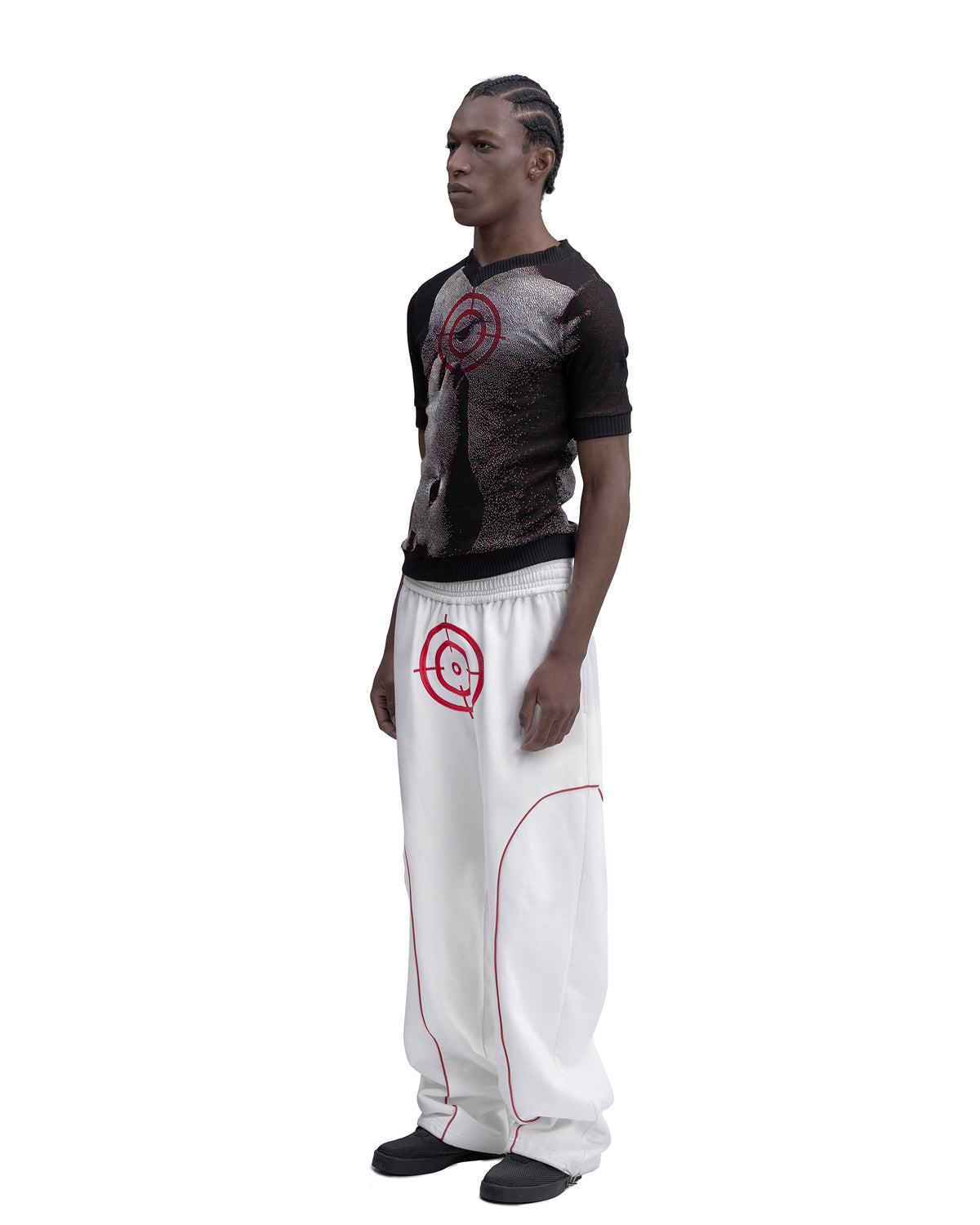 CROSSHAIR fine knit v-neck
