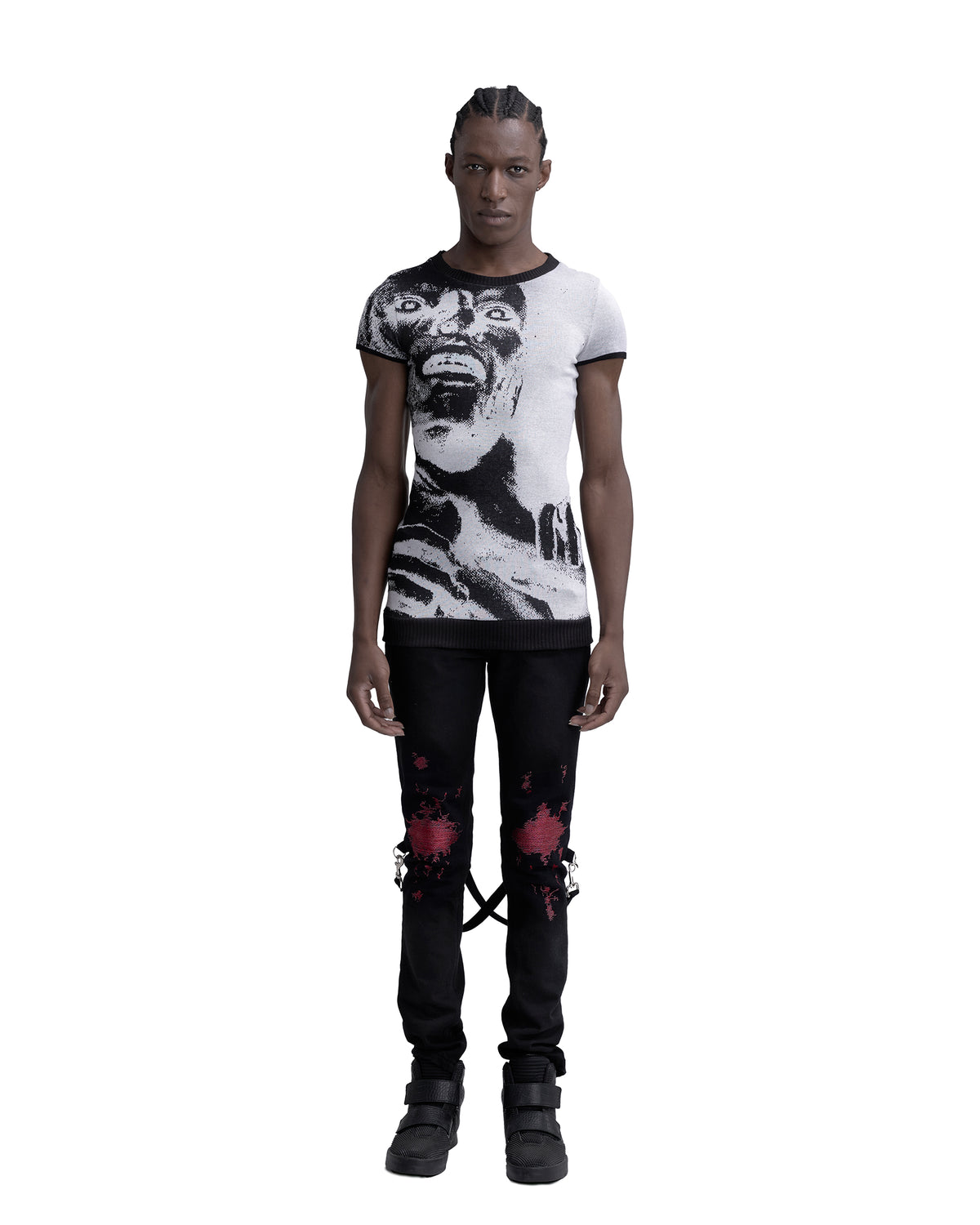 CHOKE fine knit tee