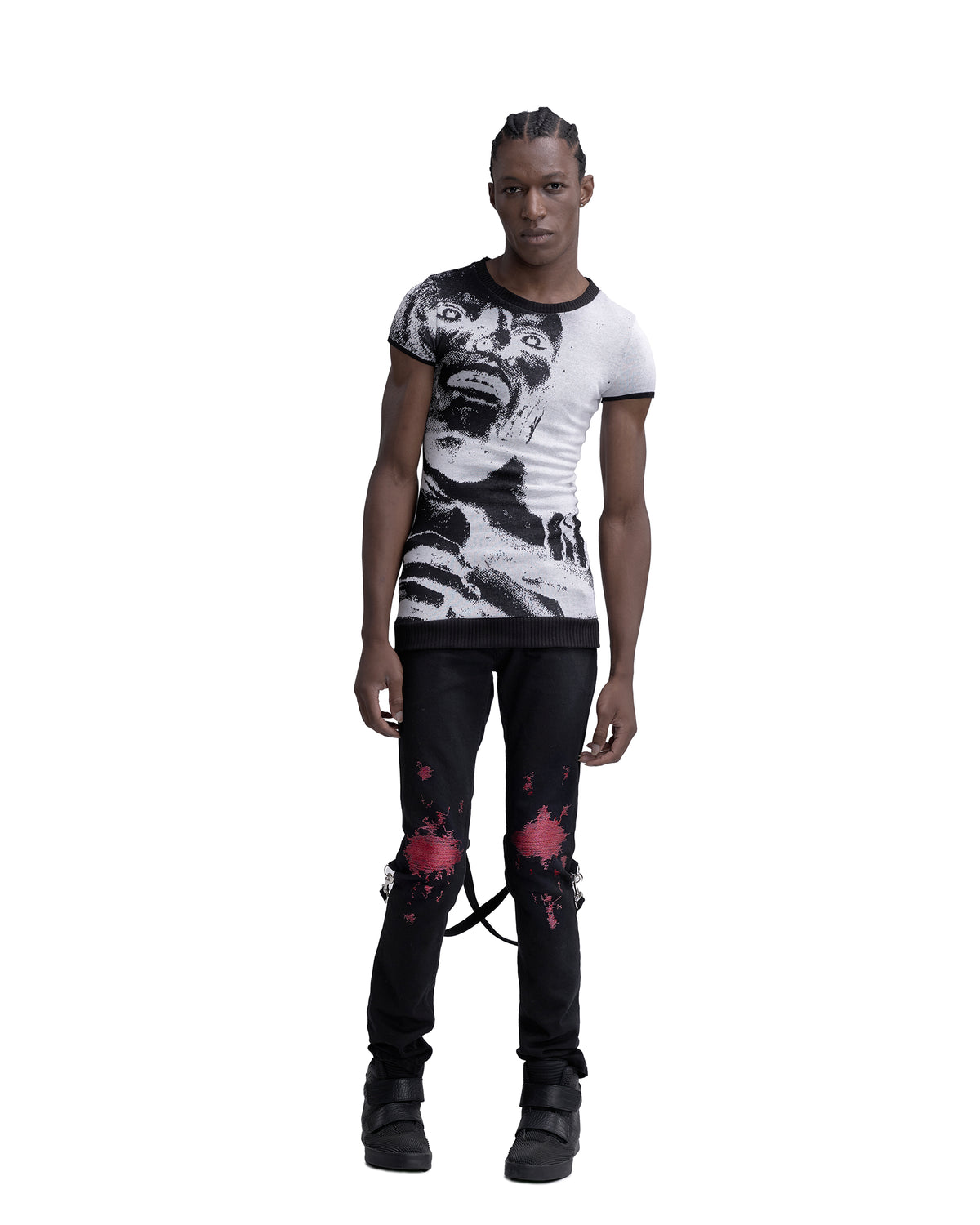CHOKE fine knit tee