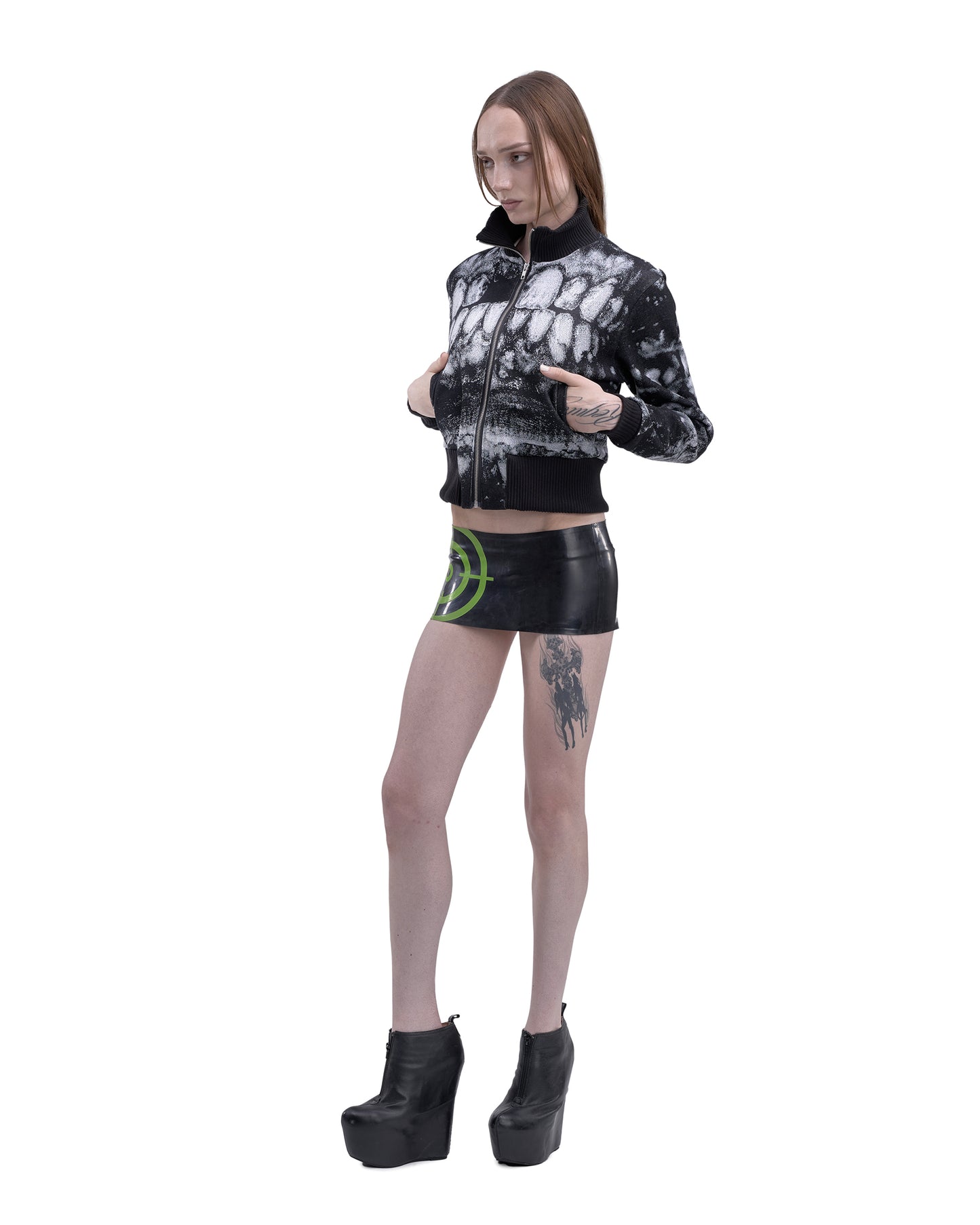 DENTES fine knit bomber