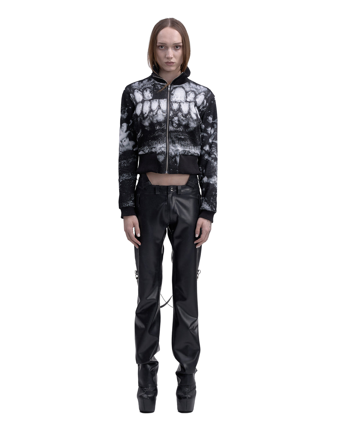 CYBORG latex bondage pants BLACK