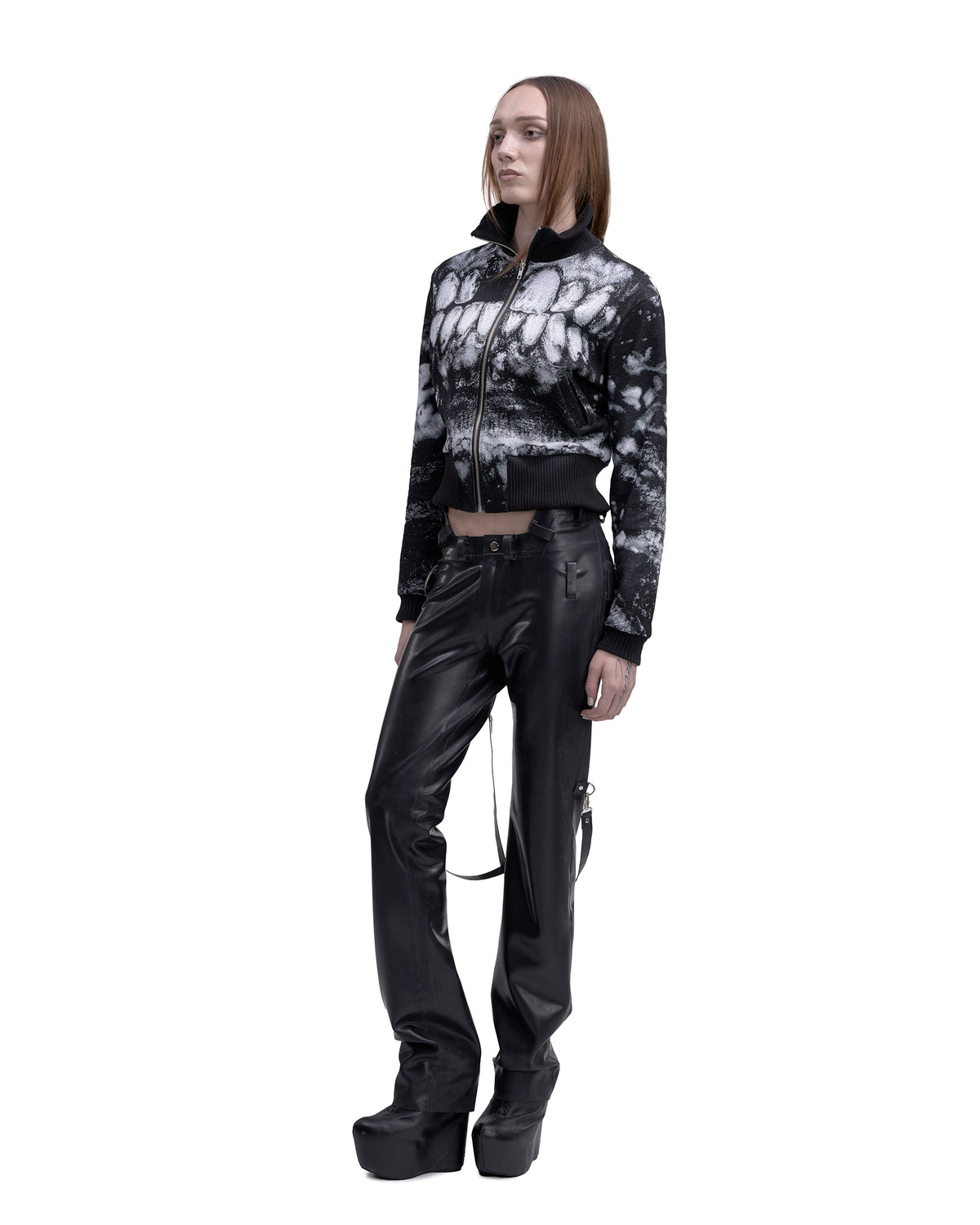 CYBORG latex bondage pants BLACK