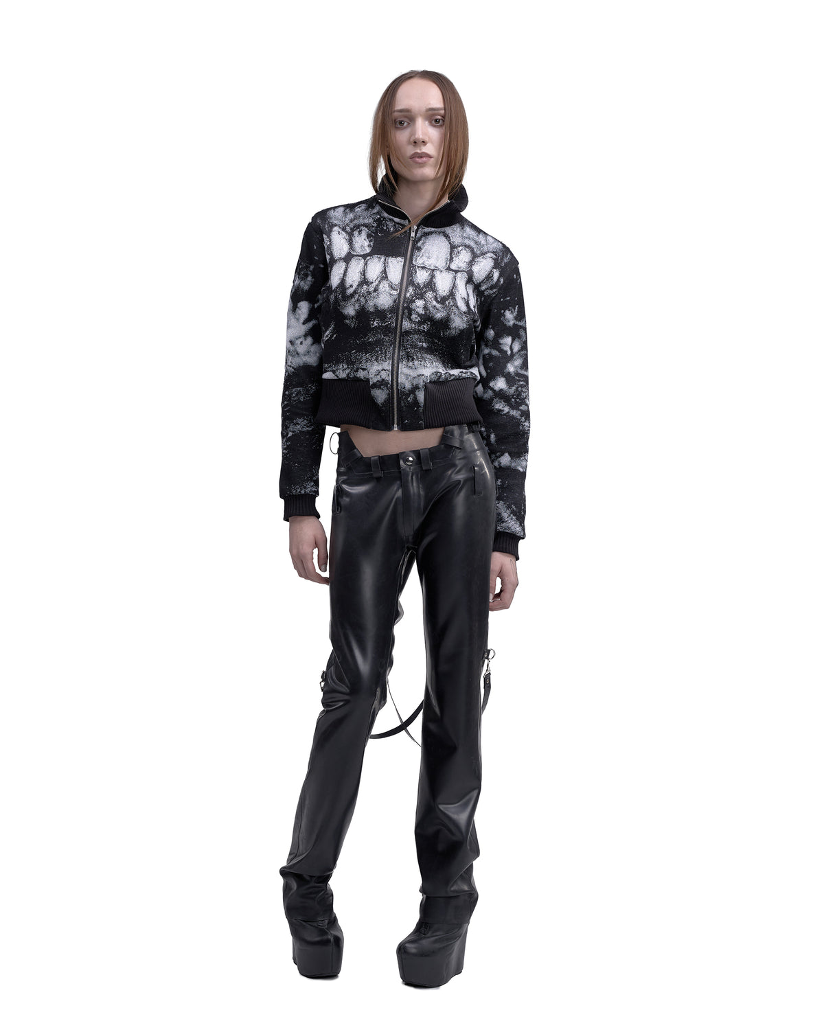 CYBORG latex bondage pants BLACK