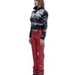 CYBORG latex bondage pants RED