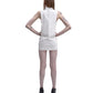 CROSSHAIR latex tank/dress WHITE