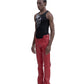 CYBORG latex bondage pants RED