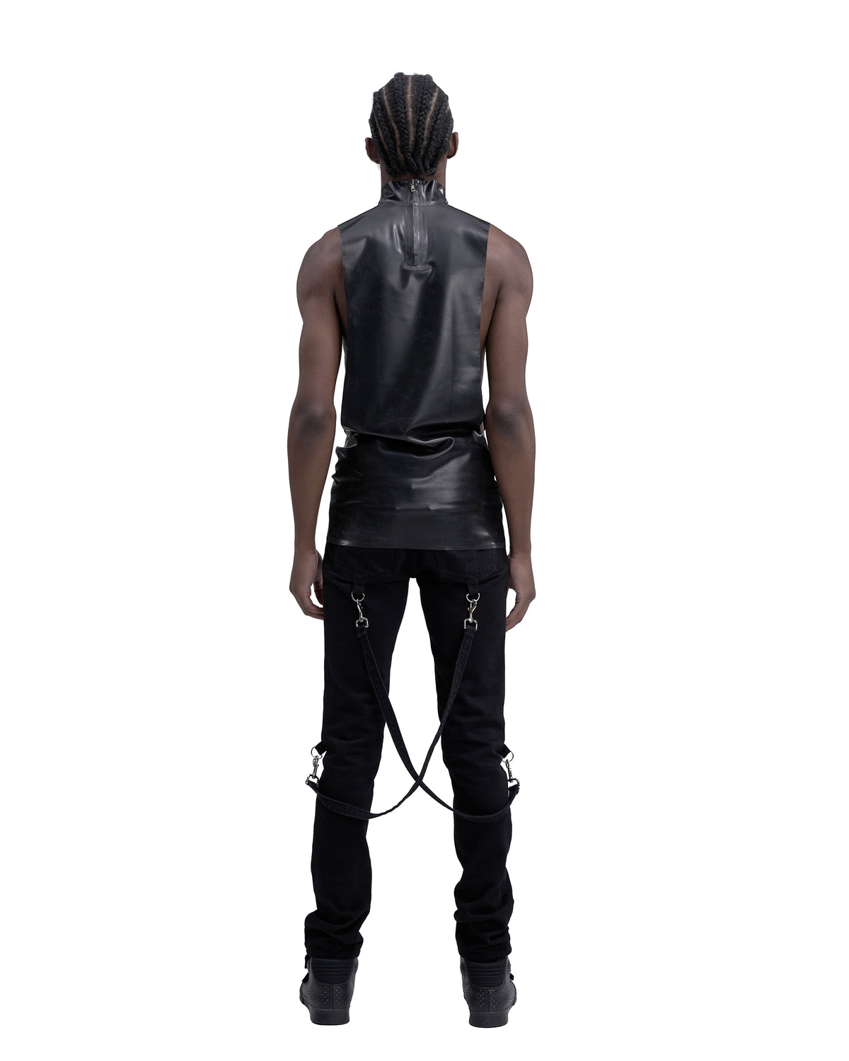 CROSSHAIR latex tank/dress BLACK