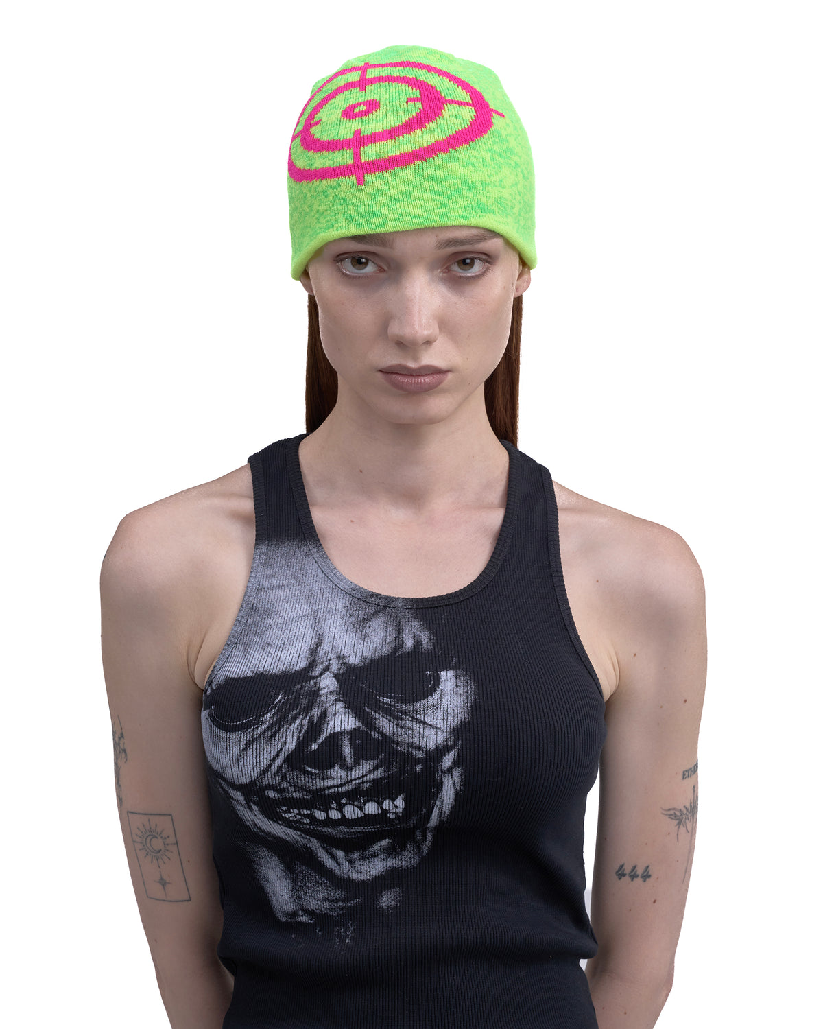 CROSSHAIR knit beanie NEON