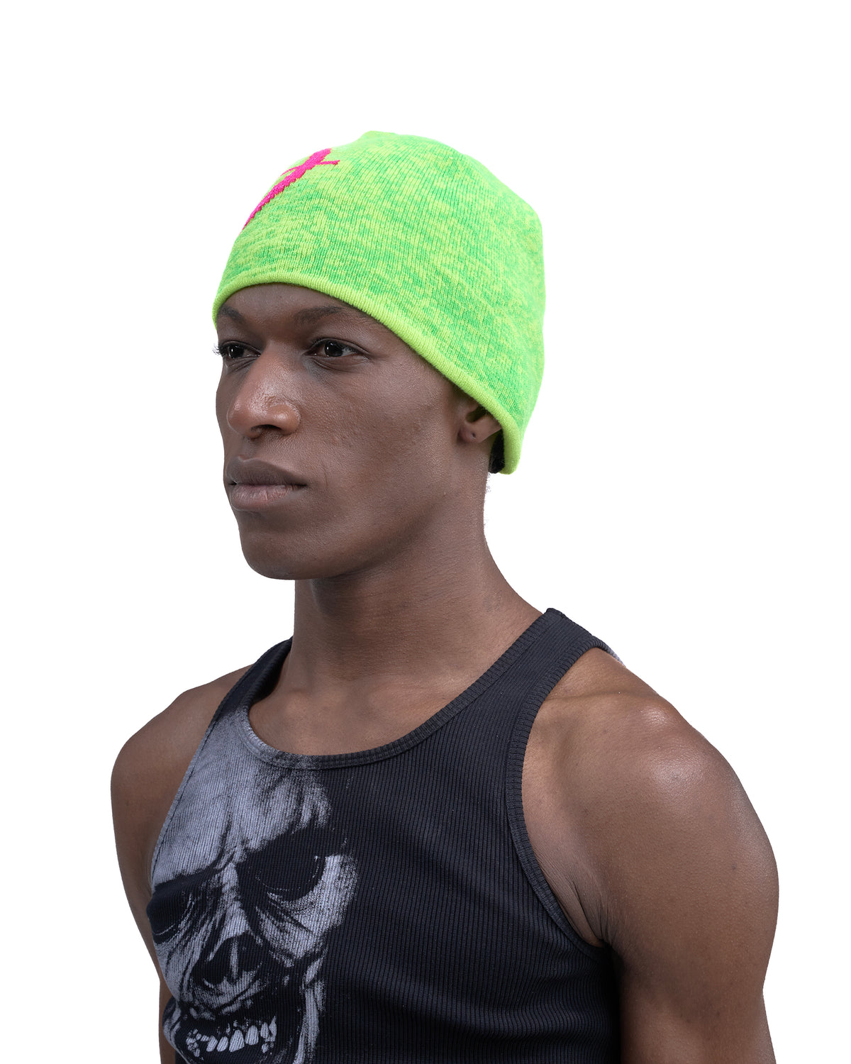 CROSSHAIR knit beanie NEON