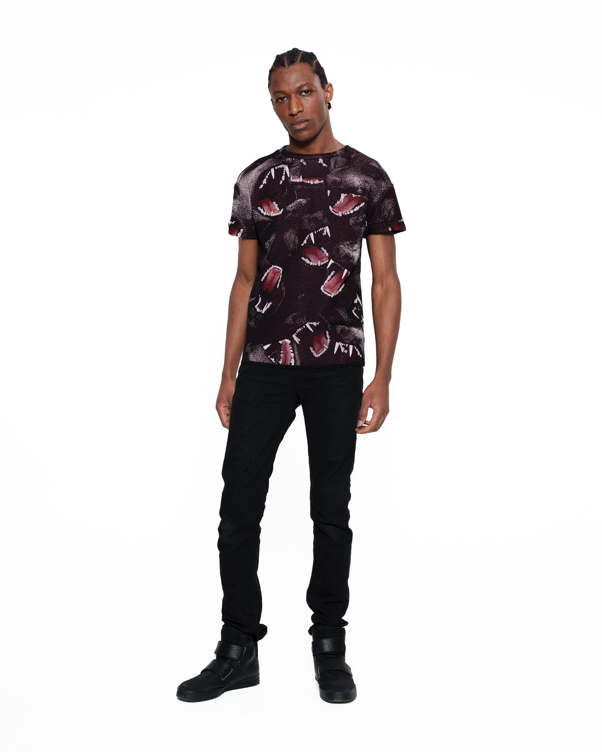 CANINE fine knit t-shirt