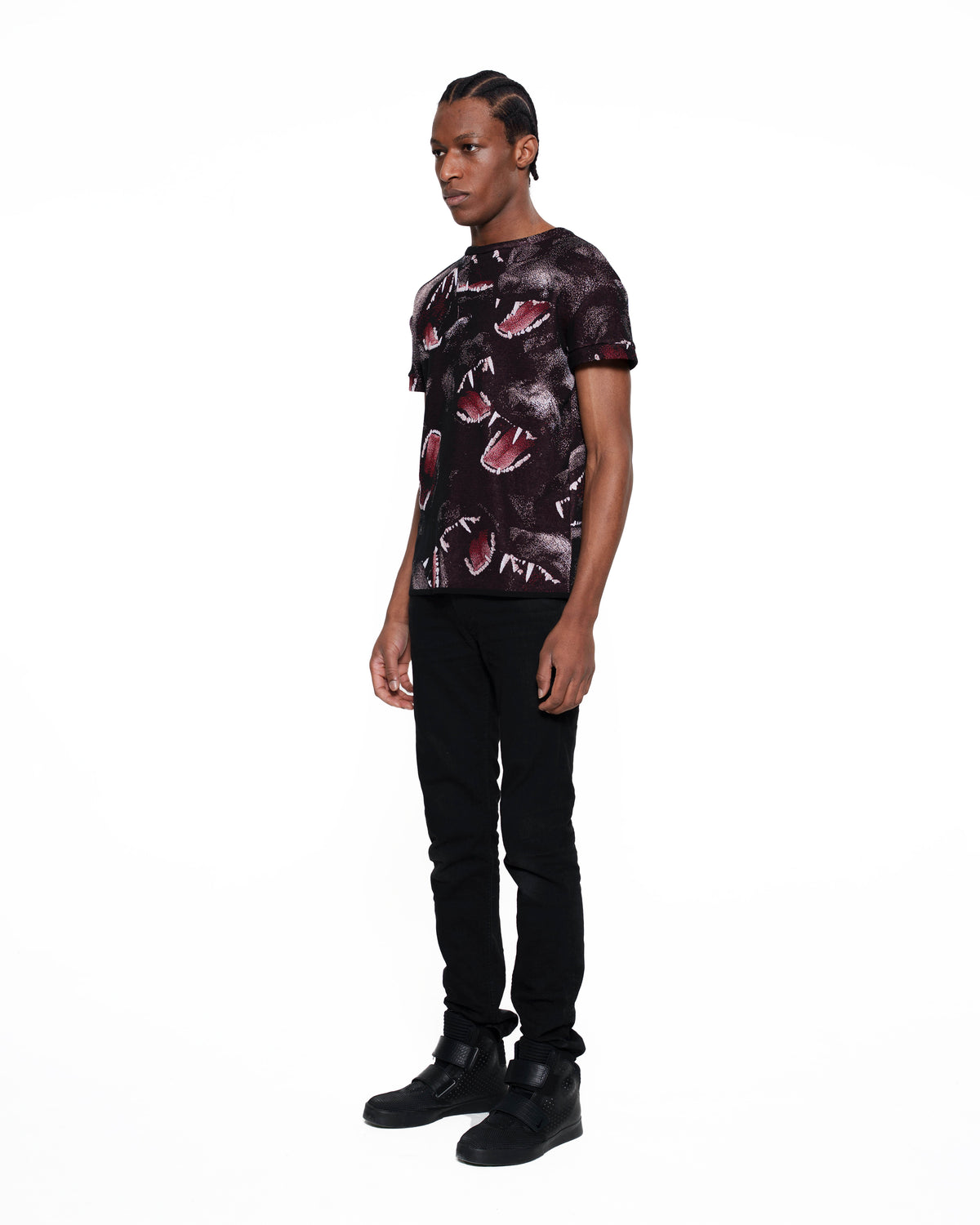 CANINE fine knit t-shirt