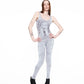 WING fine knit leggings STONE