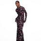 CANINE fine knit distressed gown