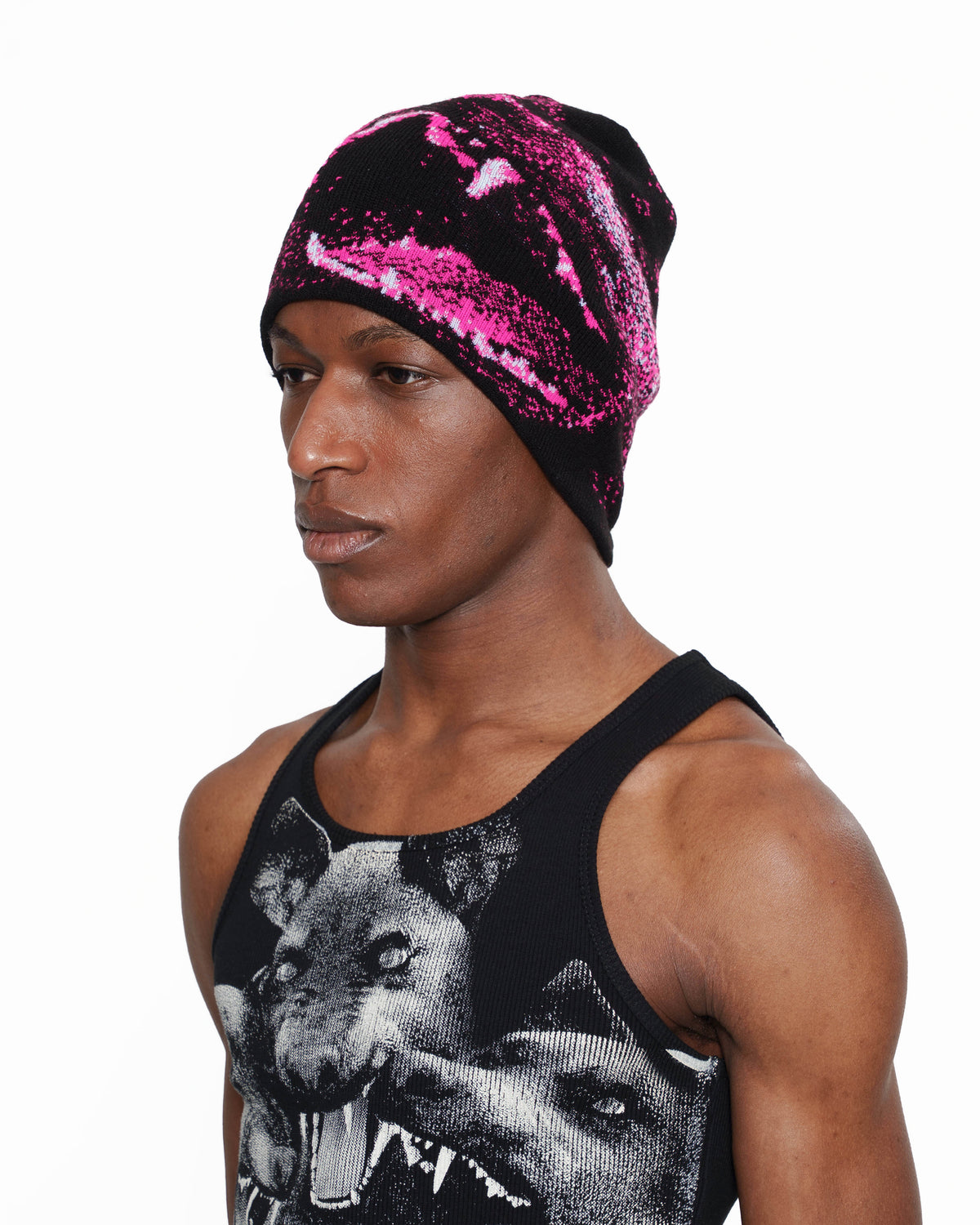 CANINE beanie NEON PINK