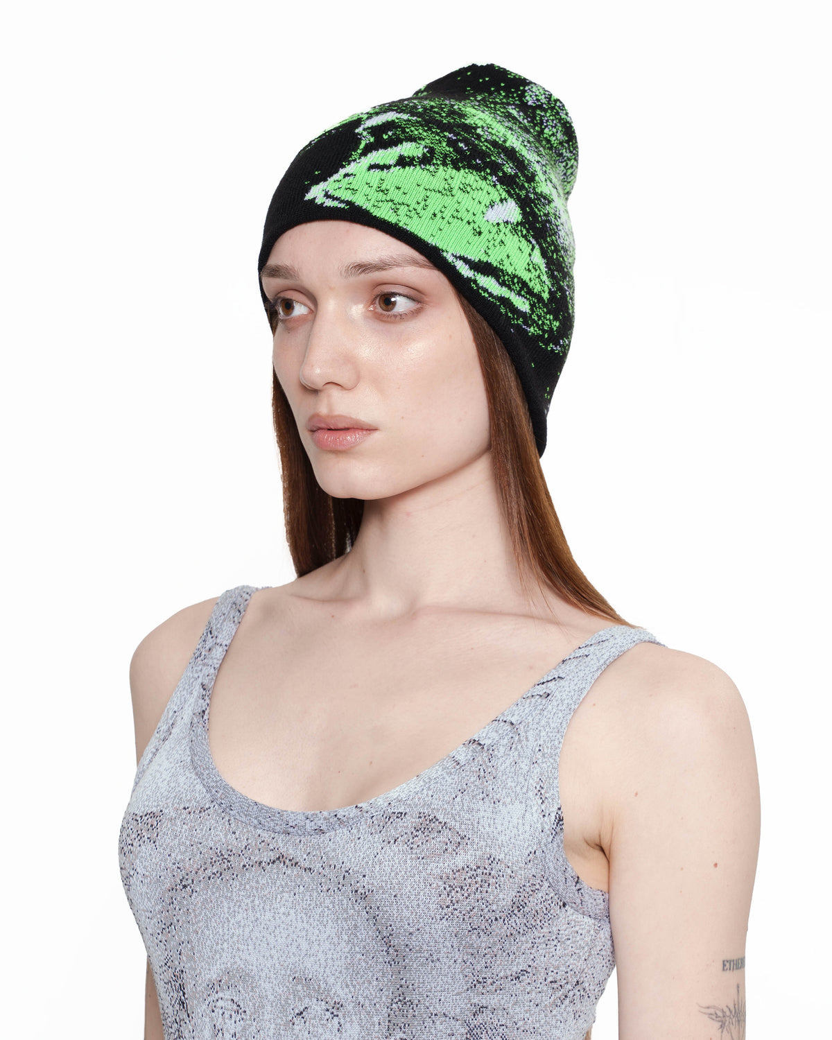 CANINE beanie NEON GREEN