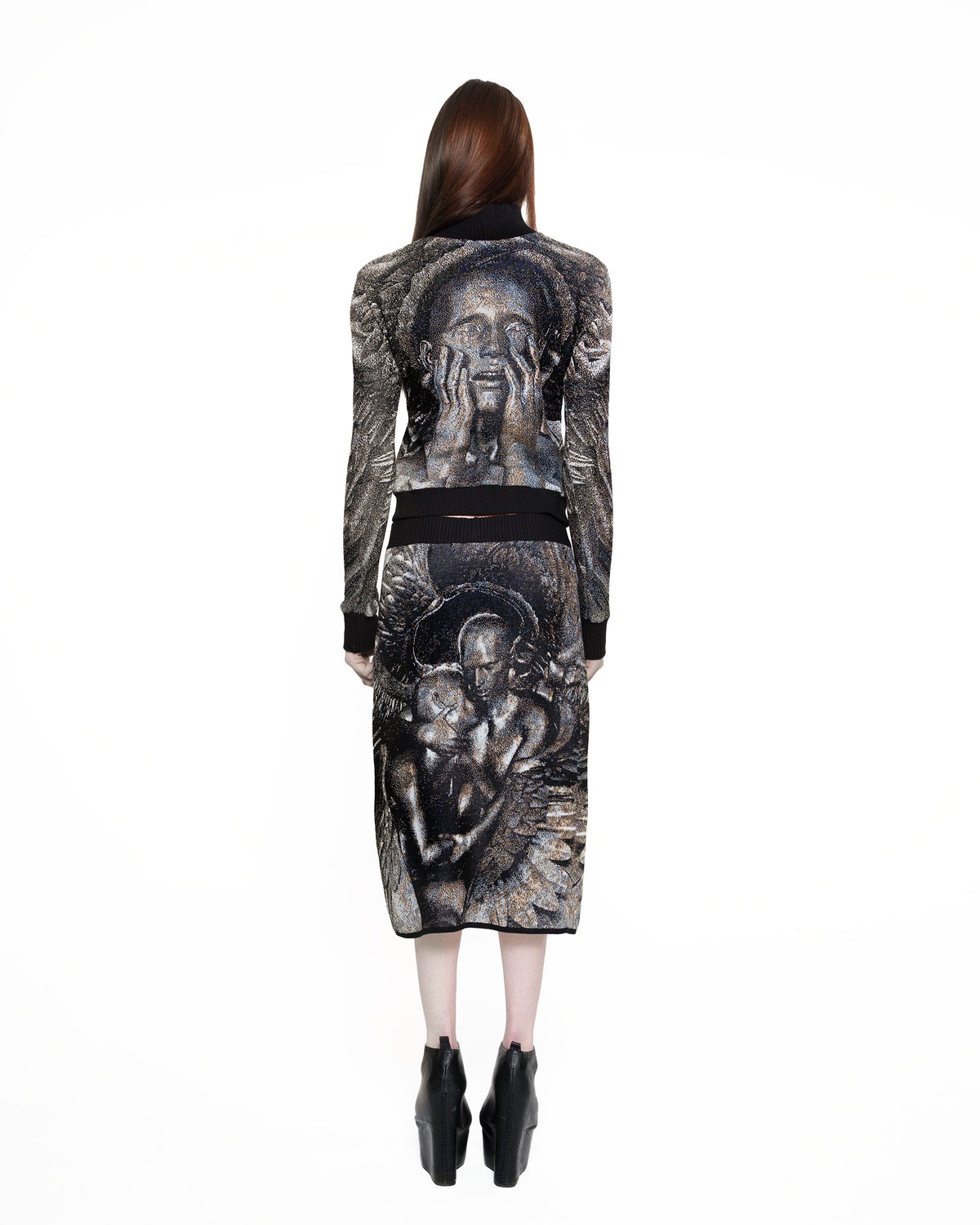 PROTECTOR fine knit midi skirt PATINA
