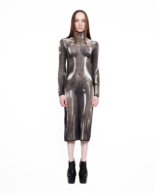 BRASS fine knit dress