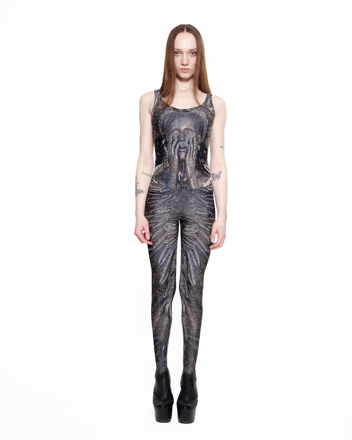 WING fine knit leggings PATINA