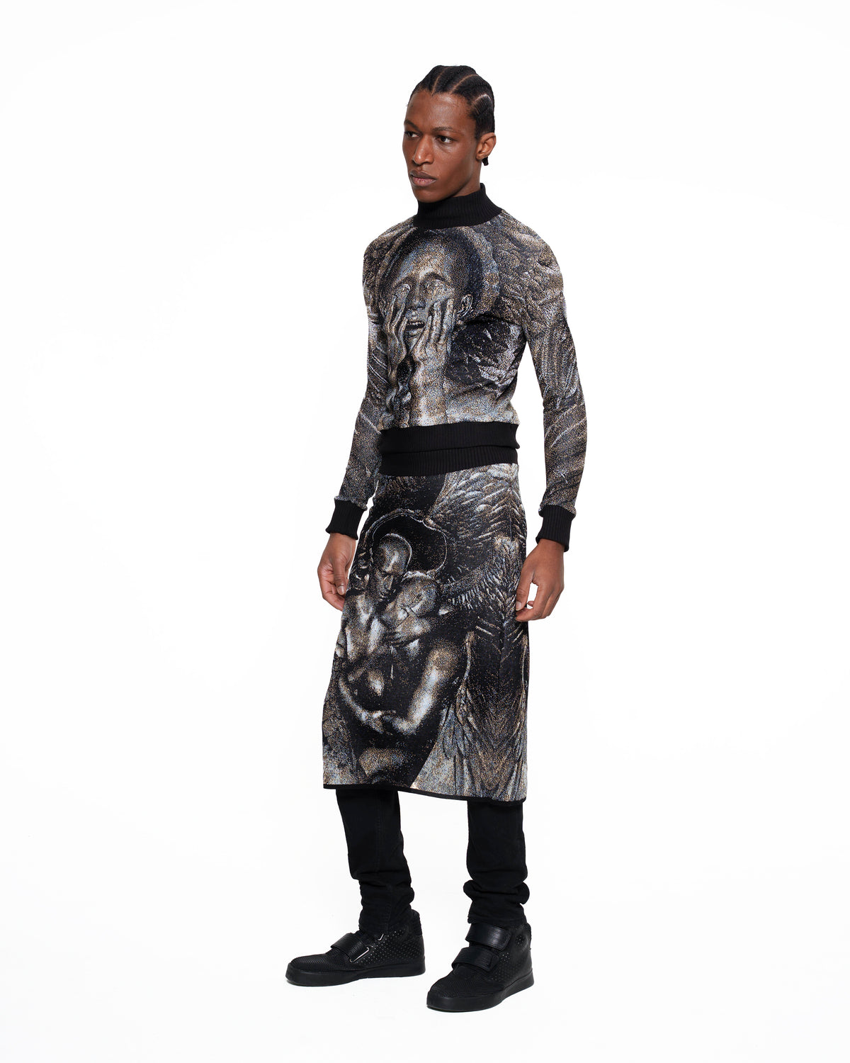 COVET fine knit turtleneck PATINA