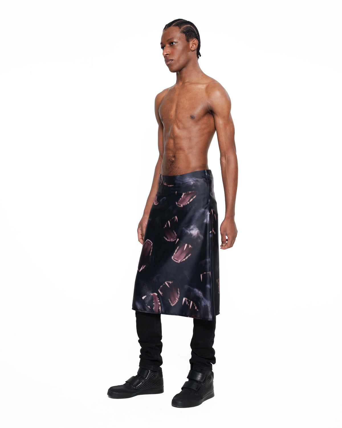 CANINE faux silk skirt