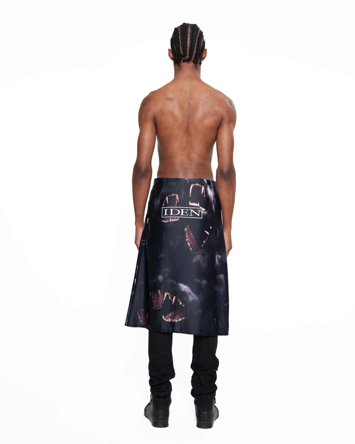CANINE faux silk skirt